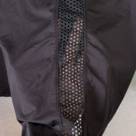 Marika Black Mesh Panel Long Sleeve Athletic Tee Women's L - Picture 3 of 5